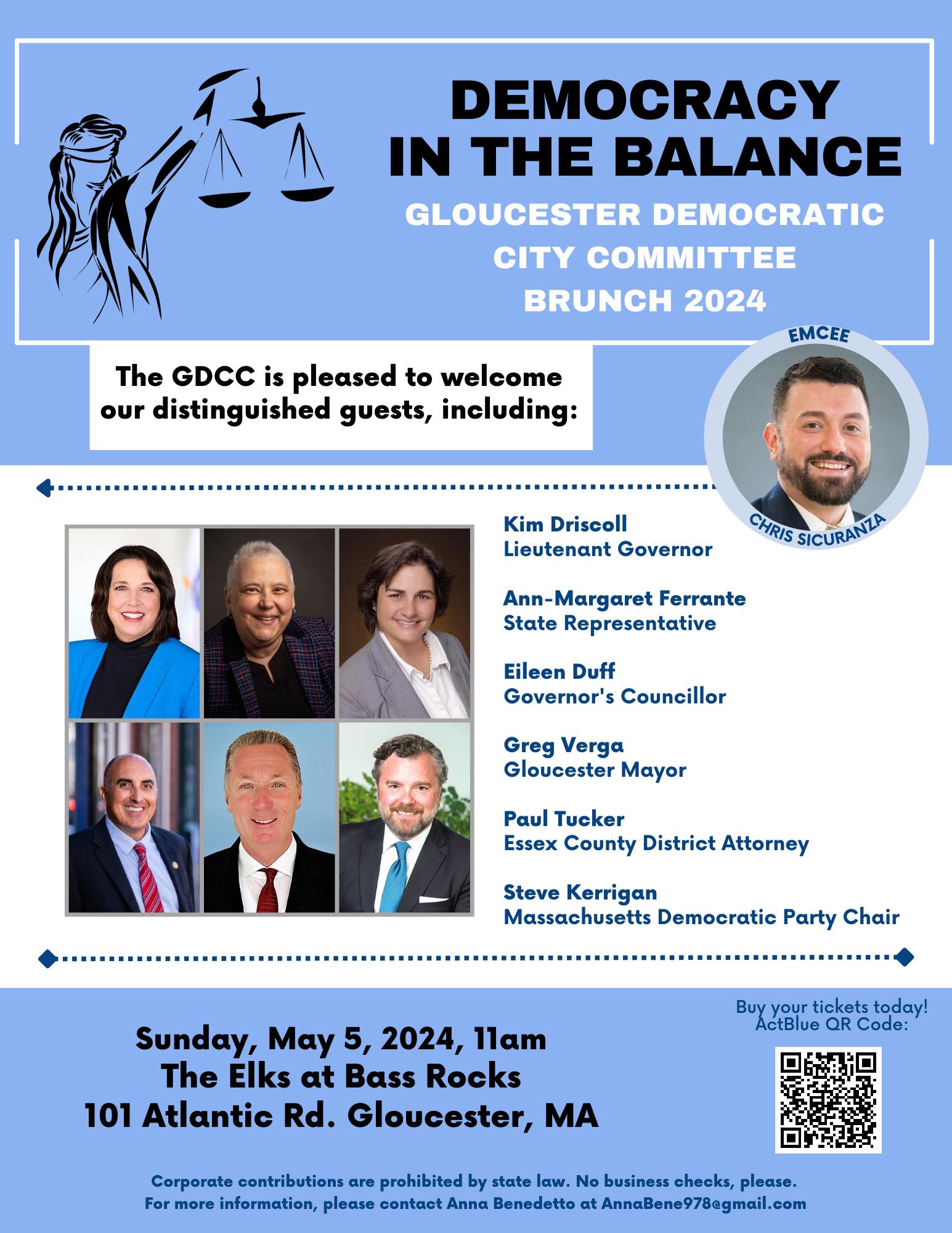 Democracy in the Balance | Gloucester Dems Brunch 2024
