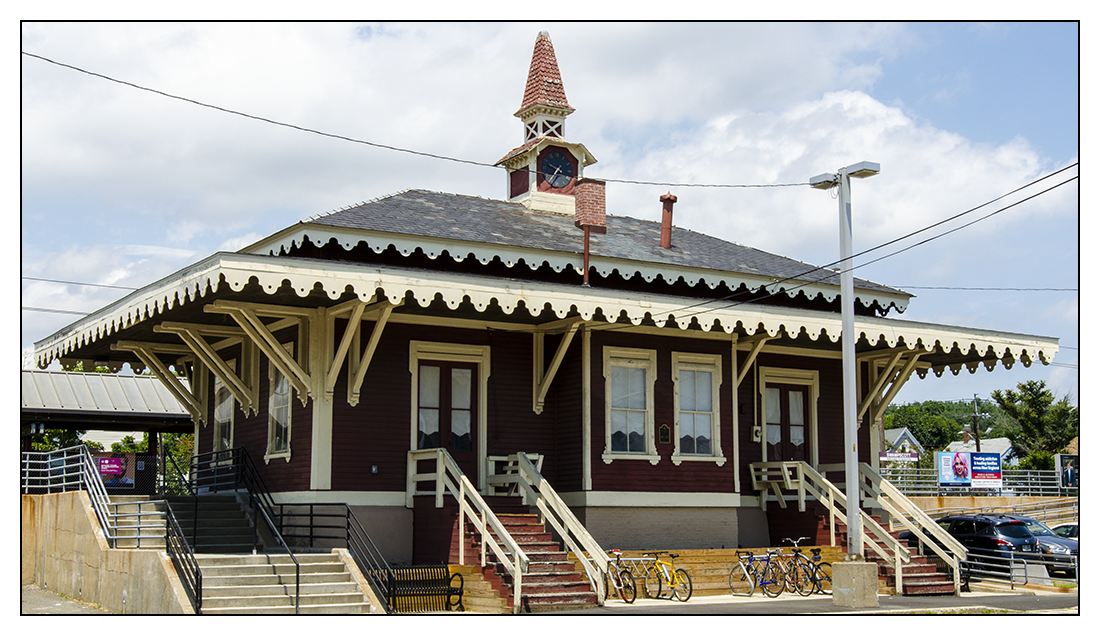 Swampscott Train Station, originally built in 1868, Swampscott, Massachusetts.
