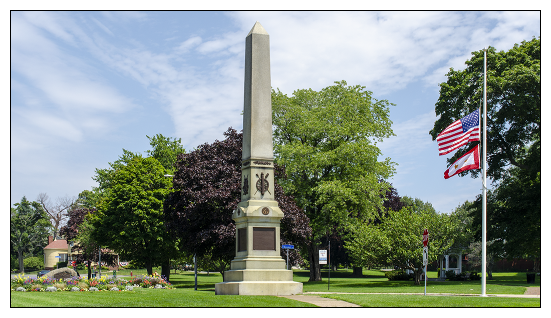 Swampscott Civil War Memorial, dedicated in 1883, Swampscott, Massachusetts.