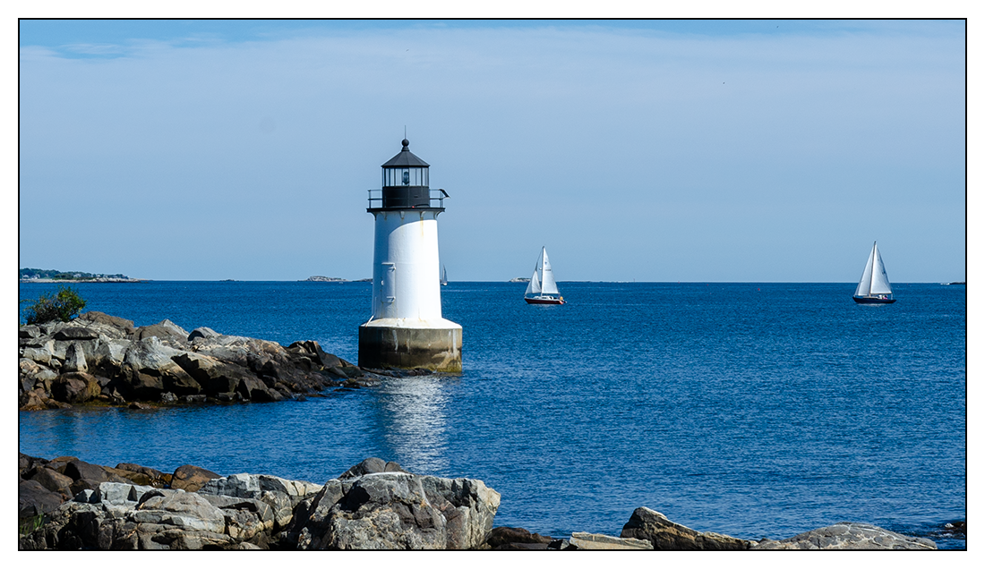 Fort Pickering Light, also known as Winter Island Light, built in 1871, Salem, Massachusetts.